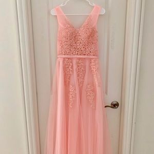 Beautiful Pale Pink Prom Dress